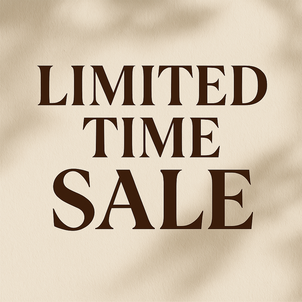 limited time sale sign