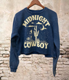 Midnight Cowboy Cropped Crew Sweatshirt