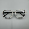 Handmade Large Frame Square AB Rhinestone Readers