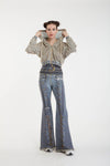 Jean Stretch Legging Pants - Basic Smoke - Belt Stack Waist