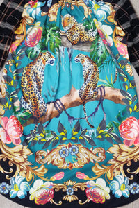 Queen Rules Shirt Dress Silk Back