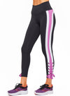 Pink Striped Tie Legging