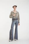 Jean Stretch Legging Pants - Basic Smoke - Belt Stack Waist