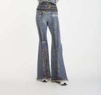 Jean Stretch Legging Pants - Basic Smoke - Belt Stack Waist