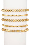 Sophia Piece Titanium Beaded Stretch Bracelet