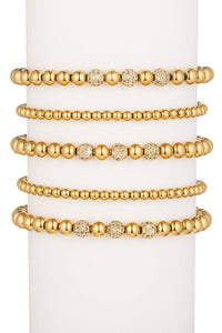 Sophia Piece Titanium Beaded Stretch Bracelet