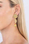 Lemon Squeeze 18K Gold Plated CZ Drop Earrings