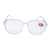 AB Rhinestone Handmade Large Frame Round Reader