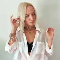 "Joy" Butterfly Long Rosary Chain Necklace