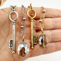 "I Am Free" Key Dainty Necklace