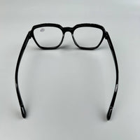 Black Rhinestone Large Frame Square Readers