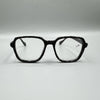 Black Rhinestone Large Frame Round Readers