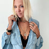 "I Don't Give a Fuck" Shining Heart Essential Necklace