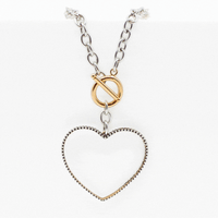 "Love Always" Open Heart Choker Necklace