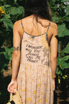 Milk & Honey Bohéme Long Maxi Slip Dress w/ Bee & Sunflowers