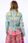 Lucinda Embroidered Denim Motorcycle Jacket
