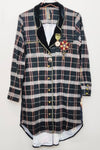Queen Rules Shirt Dress Silk Back