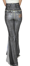 Jean Stretch Legging Pants - Basic Smoke - Belt Stack Waist