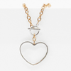 "Love Always" Open Heart Choker Necklace