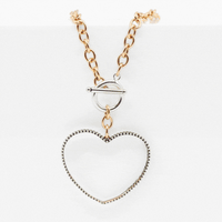 "Love Always" Open Heart Choker Necklace