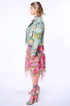Lucinda Embroidered Denim Motorcycle Jacket