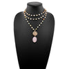 "I Follow My Heart" Hummingbird Long Rosary Chain Necklace