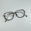 Grey Handmade Rhinestone Large Frame Round Reader