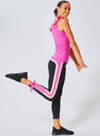 Pink Striped Tie Legging