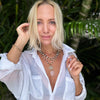"I Follow My Heart" Hummingbird Long Rosary Chain Necklace