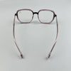 Purple Handmade Rhinestone Large Frame Round Reader