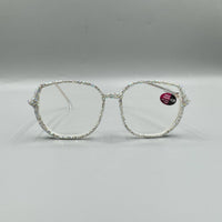 AB Rhinestone Handmade Large Frame Round Reader
