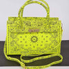 Neon Bandana Print Tote Bag