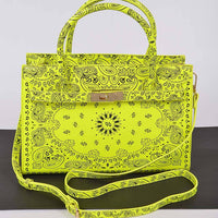 Neon Bandana Print Tote Bag