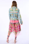 Lucinda Embroidered Denim Motorcycle Jacket