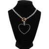 "Love Always" Open Heart Choker Necklace