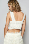 Cropped Lace Vest Top
