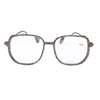 Grey Handmade Rhinestone Large Frame Round Reader