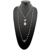 "I Follow My Heart" Hummingbird Long Rosary Chain Necklace