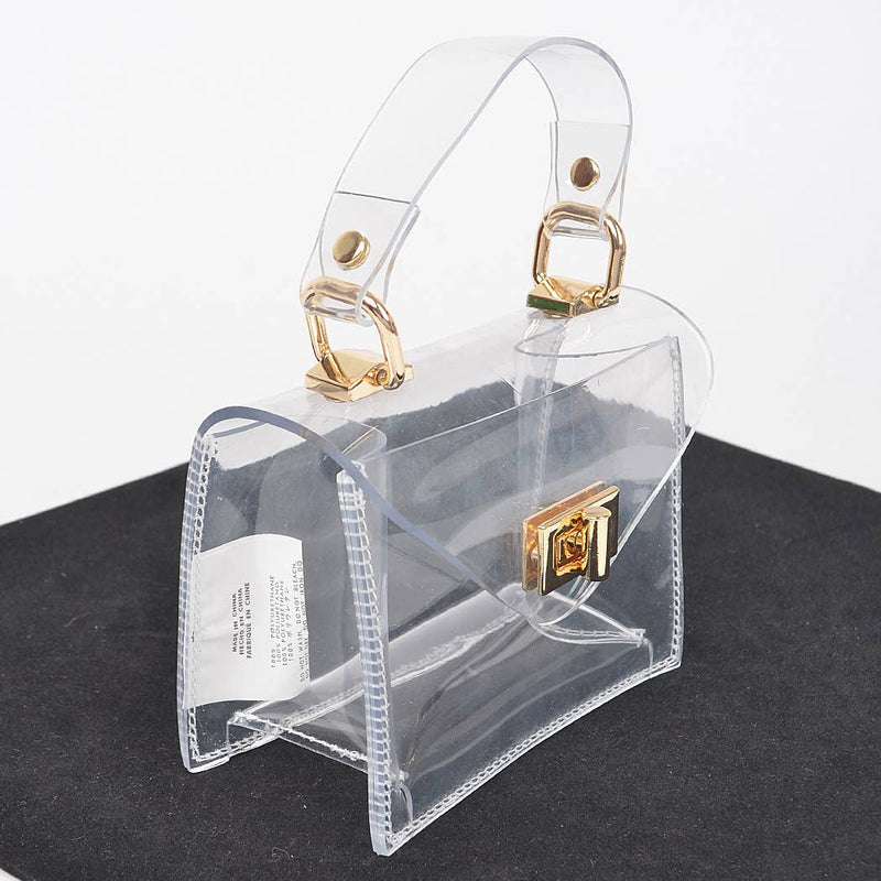 Transparent Top Handle Mini Bag