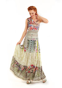 Blouse One Shoulder - Feelin Bloomy - Reversible!