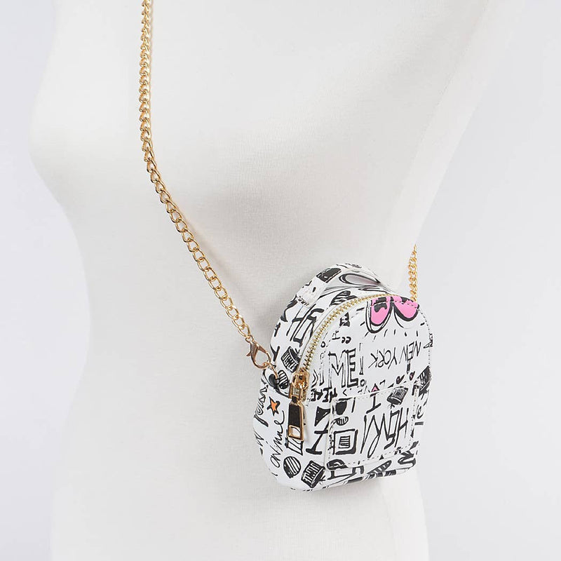Graffiti Arm / Crossbody Mini Backpack