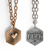 "I Don't Give a Fuck" Shining Heart Essential Necklace