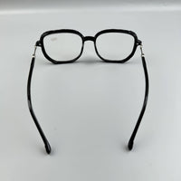 Black Rhinestone Handmade Large Frame Round Reader Glasses