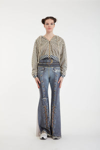 Jean Stretch Legging Pants - Basic Smoke - Belt Stack Waist