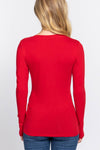 Long Sleeve V-neck Top