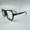 Black Rhinestone Large Frame Square Readers