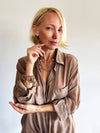 "Love" Open Heart Long Chain Necklace