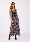 Floral Spaghetti Strap Lace Trim Maxi Dress