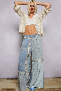 Boho Crochet Floral Lace Cardigan