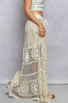 Long Crochet A-Line Boho Skirt